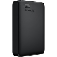 WD WD Elements Portable ekstern harddisk 4000 GB Sort Sort, 4000 GB, 2.5", 3.2 Gen 1 (3.1 Gen 1), Sort